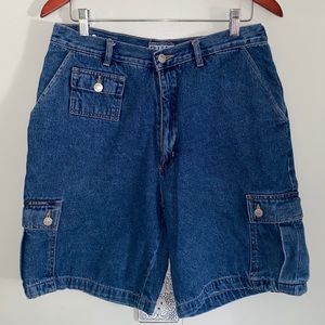 B.U.M. Equipments Denim Jean Cargo Shorts